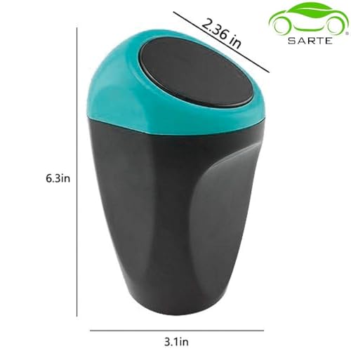 SARTE Car Mini Dustbin With Lid Perfect For Car Trash Bin And Dustbin Holder For Car (Pack of 1)