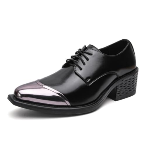 Zapatos de baile con tacón alto para hombre que mejoran la postura en fiestas y bodas