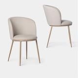 【Diseño elegante】: El respaldo curvado envuelve la espalda, brindando comodidad y estilo a la decoración de tu hogar.
