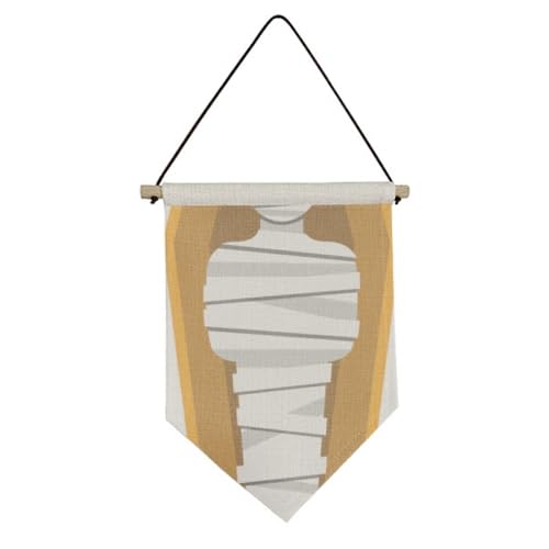 Drapeau de l'Égypte pour habiller un mur vide toile suspension cercueil