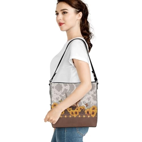 Womens Hobo Handbags PU Leather Tote Handbag Large Capacity Bucket Bags4