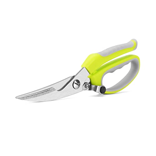 WELLSTAR Tijeras de cocina resistentes multiusos multiusos tijeras afiladas tijeras de cocina para pollo carne pescado aves de corral verduras frutos secos Cover