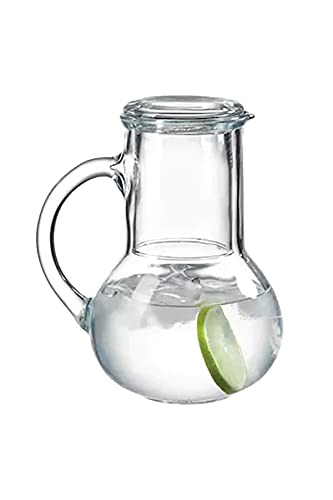 PaÅŸabahÃ§e Oasis Bedside Water Carafe and Glass Set, (33.81 oz or 1000 ml), Bedside Night Carafe Pitcher and Tumbler Glass Set by POLENArt