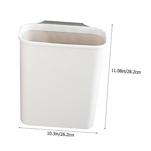 Caneca de basura para puerta de cocina blanca plástica miniatura 2