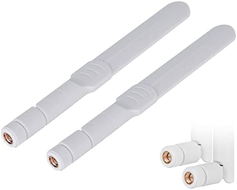 4G LTE Antenna, 10dBi SMA Antenna (2 Packs) 16cm Omnidirectional Network External Antenna for 3G/4G LTE Modem Router, Mobile Hotspot Security Camera Huawei B525, B612, B593, ZTE MF283 286-SMA Male