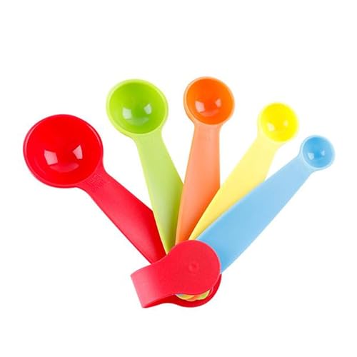 Set de 5 vasos medidores plegables de plástico miniatura 2