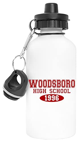 Woodsboro High School Aluminium Réutilisable Sport Voyage Bouteille d'eau Blanc Reusable Travel Water Bottle White Cover