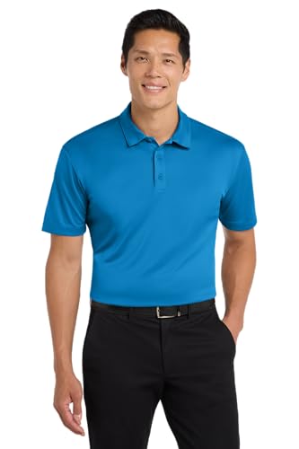 Port Authority Silk Touch Performance Polo Shirt, Brilliant Blue, XL