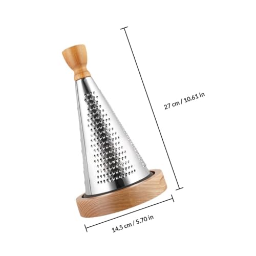 Rallador de queso multifuncional KICHOUSE con mango de madera miniatura 2