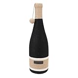 Yechiry Post de Rasguños de Gato, Rascador de Gato en Forma de Botella de Vino con Pista de Bola Interactiva y Juguetes de de Bola de Primavera, Poste de Rasguño de Mascotas de Cáñamo Multifuncional