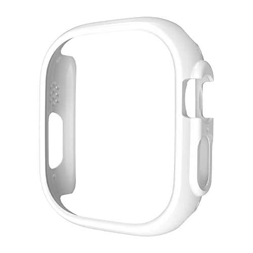 Coque Apple Watch Ultra 49 mm PC dur bumper antichoc cadre creux blanc