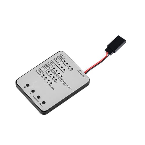 Homeponnew Tarjeta de programación LED ESC para controladores de velocidad electrónicos sin escobillas, accesorio de configuración y ajuste de viaje multifunción con detección de voltaje, frenado y