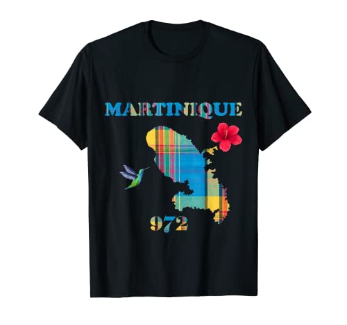 Martinique Département 972 Ile Antilles Françaises Madras T-Shirt Cover