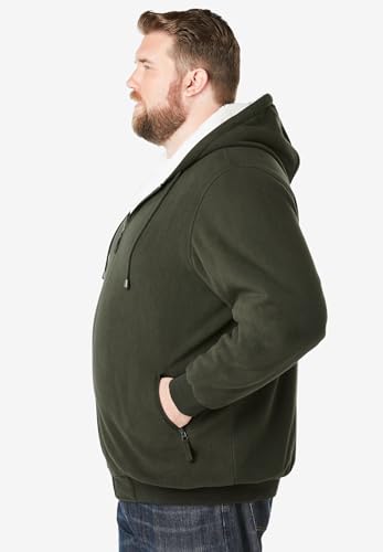 KingSize Men's Big & Tall Explorer Plush Fleece Hoodie3