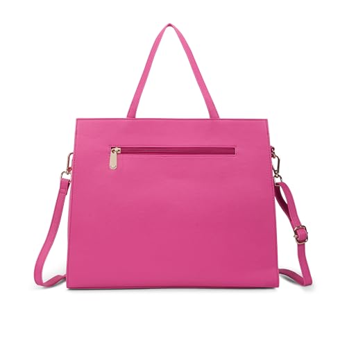 Image of Caprese Jelly Large Satchel Bag for Women with Adjustable & Detachable Strap | Multiple Compartments | Versatile Shoulder, Crossbody & Handheld Bag for Work, Travel, and Everyday Use