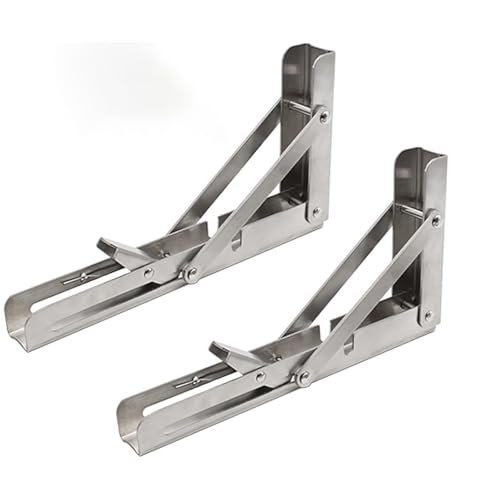Xckjydcdb Faltbare Edelstahl Regalträger 35cm 2 Stück
