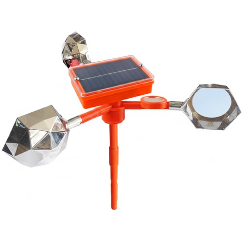 Evite excrementos de palomas con este ahuyentador de pájaros solar con alarma ajustable 2
