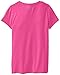 PUMA Big Girls' Short Sleeve Core Tee Shirt, Pink Glo, 7 (Small)