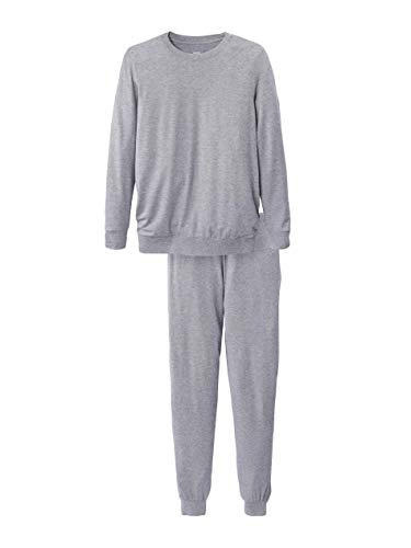 Preisvergleich Produktbild CALIDA Damen Pyjama mit Bündchen, grau(midgreymele (765)), Gr. S
