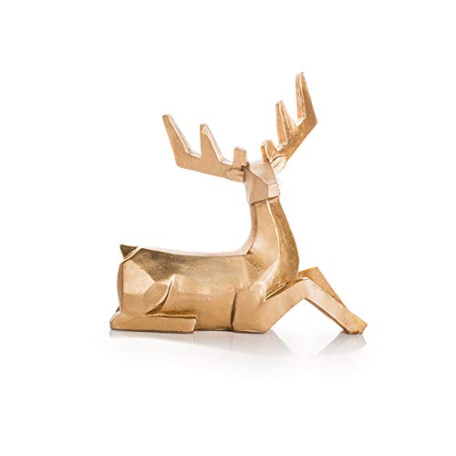 EUROCINSA Ref. 27163 Couple of Magnesium Fawn Gold 17 x 8 x 18 cm. 2pcs, Gold, One Size