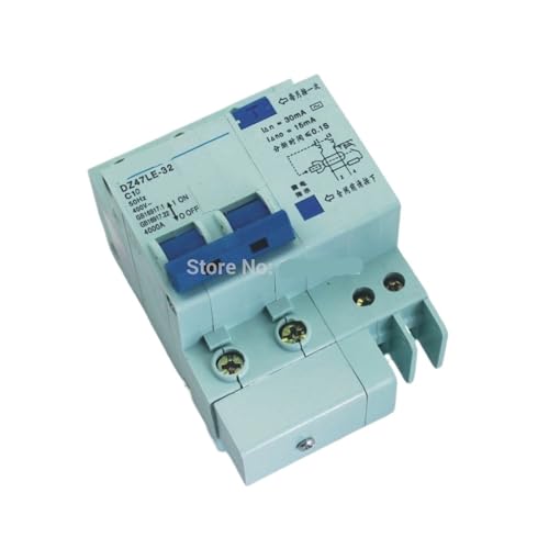 Disjoncteur 10A DZ47LE 2P avec protection fuite et surintensité 230V