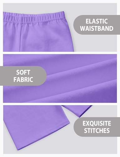 Image of Somaibo 3 Pack Girls Bike Shorts Kids Cartwheel Under Dress Cotton Short