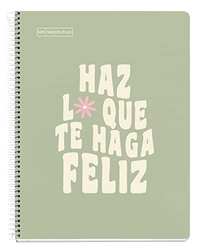 Cahier rigide A4 Miquelrius grille 5x5 de qualité supérieure