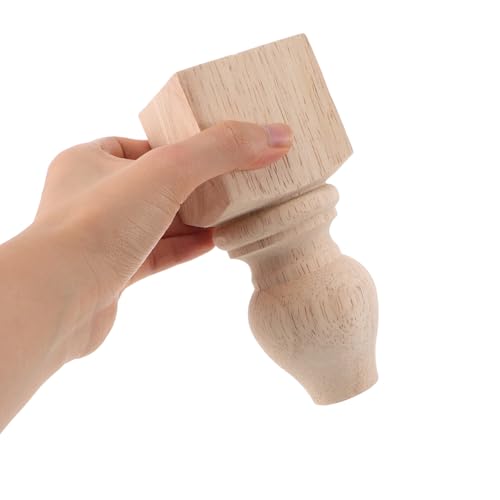 Patas de madera tallada Abaodam para elevar muebles y renovar el dormitorio 5