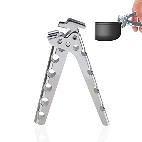 Sprießen Acampar al aire libre Cucharas Herramientas Pan Pot Aleación de aluminio Pot Alicates Pinza de la olla herramienta de mango anti escaldado para Aarbecue