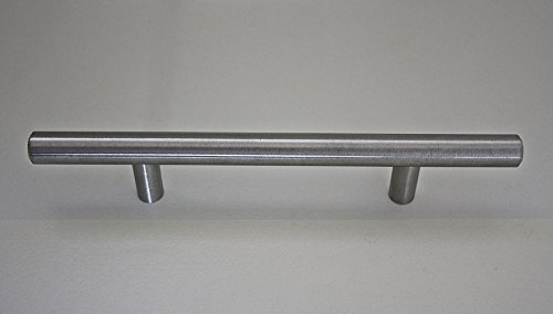 Technik Team Möbelgriff Schrankgriff - massiv Edelstahl - matt gebürstet - ø 12 mm - Diverse Lochabstände (640 mm)