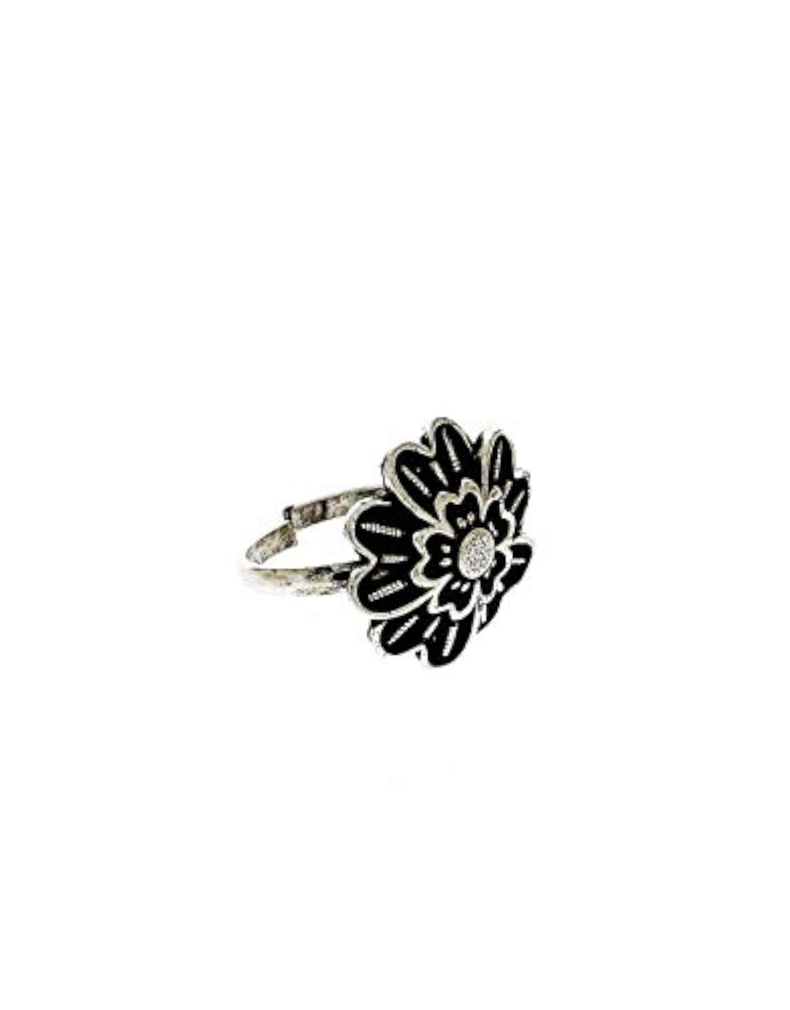Women's Silver Oxidized Designer Bugadi & Toe Ring