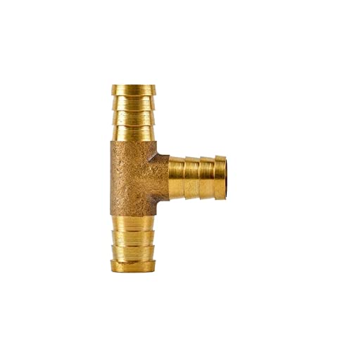 Conector de tubería de lengüeta en codo de latón de 10mm para mangueras de agua 7