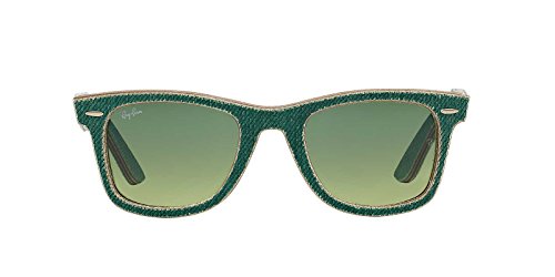 Image of Ray-Ban Gradient Square Unisex Sunglasses (0RB214011663M50|50|Green)