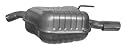 VEGAZ OS-590 Endschalldämpfer Hinten Kompatibel mit OPEL Vectra C Limousine Z02 13102001 5852221 13156930
