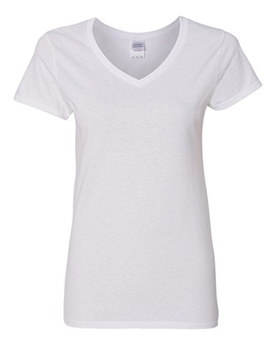 Gildan Women s Softstyle V-Neck T-Shirt - X-Large - White