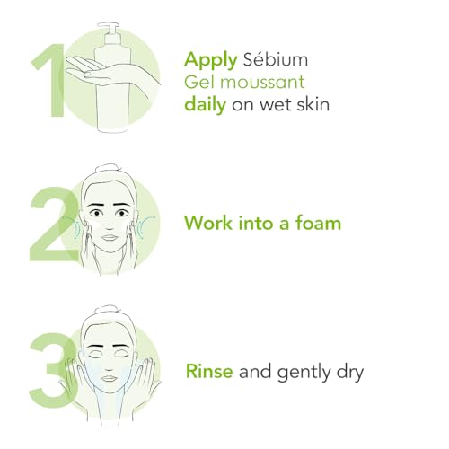SÉBIUM Gel moussant 200ml | Nettoie et purifie en douceur – Limite la sécrétion du sébum | Peaux sensibles mixtes à grasses - vue 4