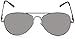 zeroUV - Mirrored Aviator Sunglasses for Men Women with Spring Loaded Hinges (3-Pack | Silver)