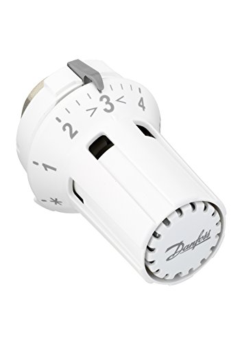 Danfoss RAW-K 5030 Thermostatkopf Fühlerelement für Heizungssteuerung, 8-28°C, Weiß, RAL 9016