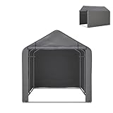 RRrawgff Cobertizo de Jardín Tienda de Almacenamiento, Cobertizo Impermeable de Almacenamiento, Cobertizo de Bicicletas, Tienda de Jardín Multiusos, Gris