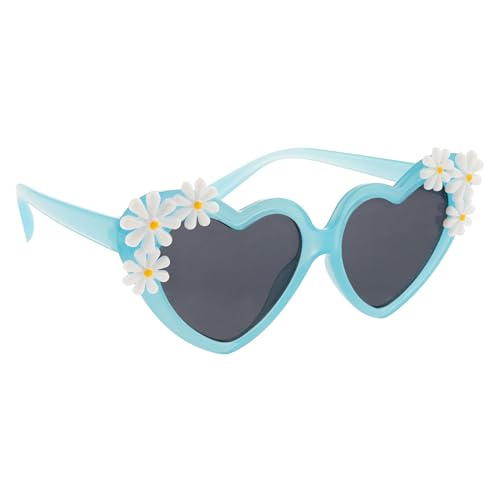 Stephen Joseph Cute Fashion, Kids Round Flower, Girls Heart Sunglasses