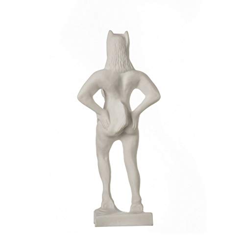 Estatua griega romana Satyr Pan hecha a mano 22 cm miniatura 3