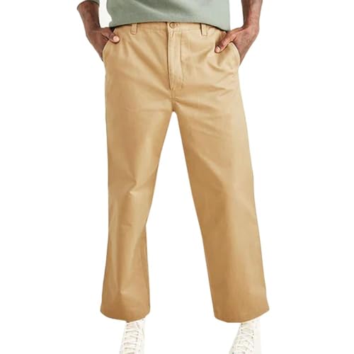 Dockers   Pantalón ancho para hombre, color marrón, marrón, 46