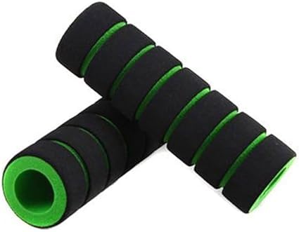 2Pcs Black Popular Bike Handlebar Grip Bike Motorcycle Foam Sponge Handle Grip Cover Parts and Components, for Beach Cruiser Razor Scooter Foldable Mountain Bike Tricycle