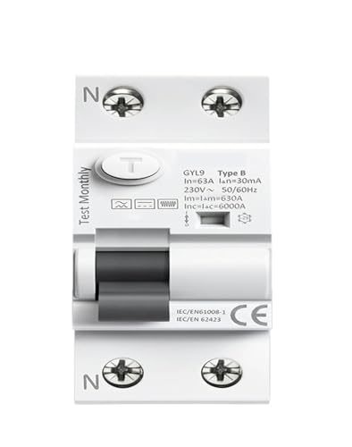Disyuntor Tipo B de 4 polos 63A con poder de corte de 6KA para cuadros eléctricos de alta gama