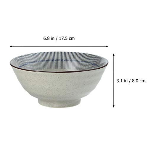 HEMOTON Tigela de macarrão japonesa autêntica para macarrão japonês, conjunto de tigelas de sopa, po