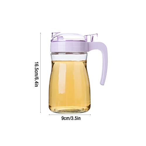 Distributeur d'huile transparente de verre pour cuisine et table - 3