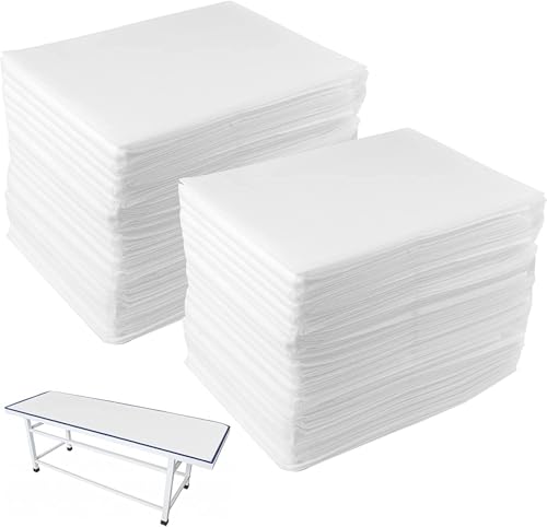 80 Pack Disposable Spa Bed Sheets, Waterproof Massage Table Sheet Protector
