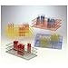 Bel-Art Scienceware Poxygrid Wire Test Tube Rack, 18 - 20 mm, 40 places, Yellow - F18762-0002 - EACH