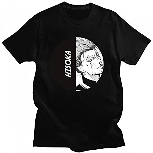 ZOSUO Herren Hemden Hunter x Hunter Anime Hisoka Sommer T-Shirt 3D Druck Hemd Kurze Hülsen Für Männer Und Frauen Mode Atmungsaktiv Kurzarm Kurzen Ärmeln Tees,Schwarz,3XL Cover