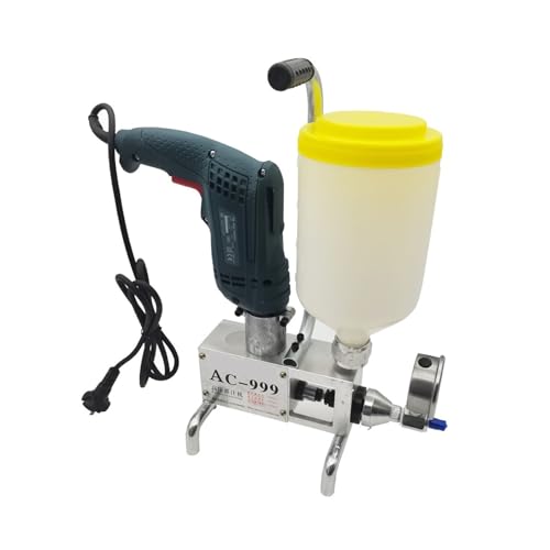 Epoxy Injection Pump/Polyurethane Foam Grouting Machine Steel Hose Concrete Repair Crack 999 810/910/1300W Para uso de bricolaje(910w)